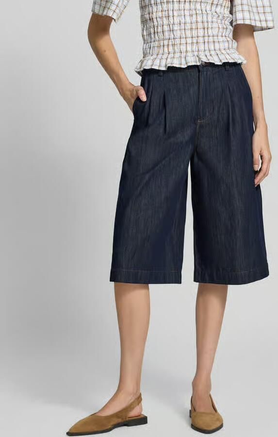 Oui wide fit jorts van puur katoen - Foto 2