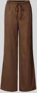 Oui wide fit stoffen broek met achterzak