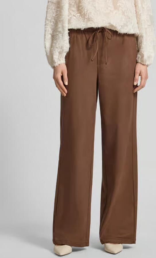 Oui wide fit stoffen broek met achterzak - Foto 2