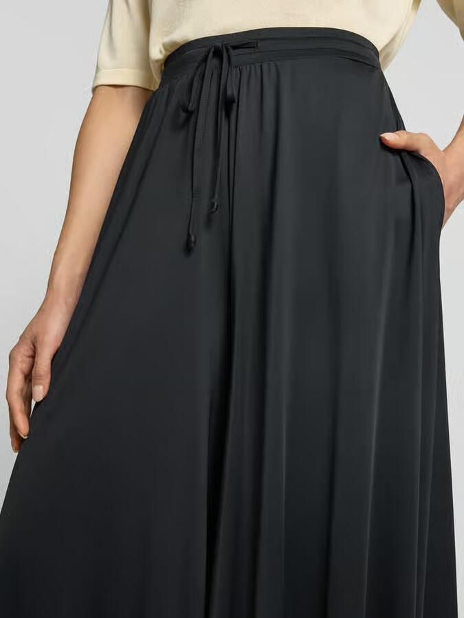 Oui wide leg broek met tunnelkoord - Foto 2