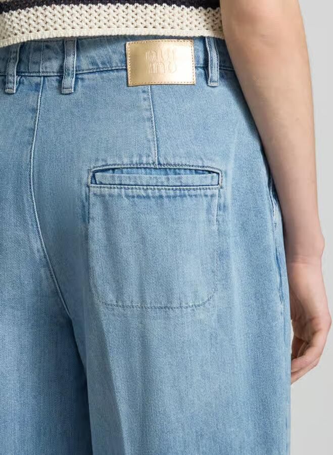 Oui Wide leg jeans met steekzakken