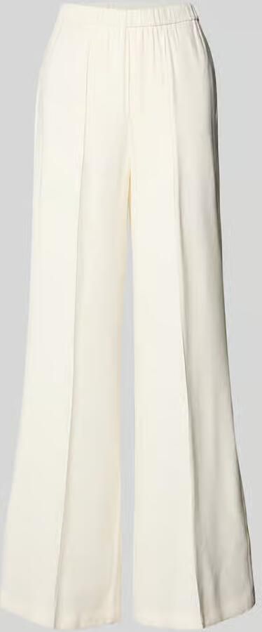 Oui Wide leg stoffen broek met vaste persplooien - Foto 2