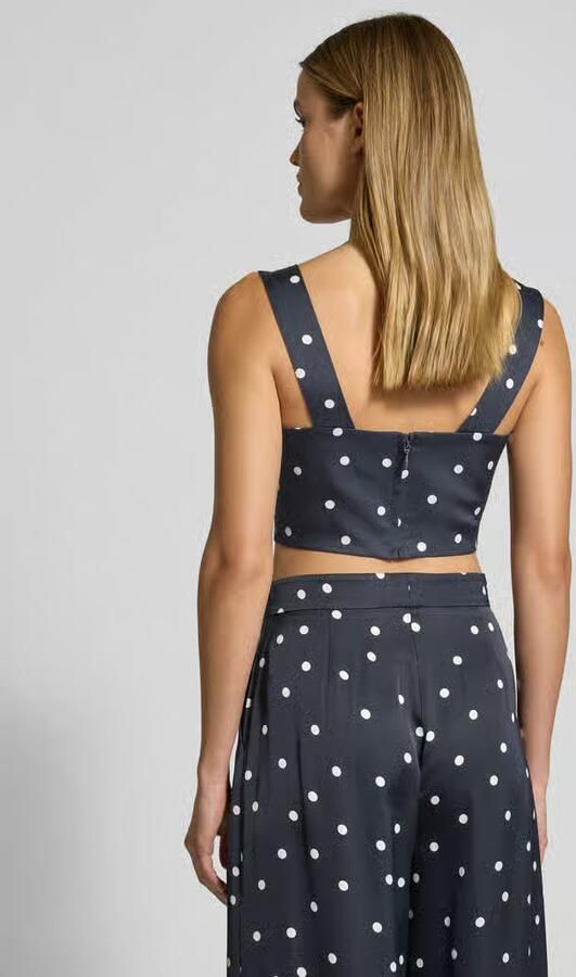 P&C* curated by GLAMOUR Korte slim fit blousetop met vierkante hals