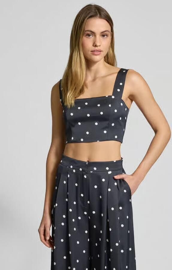 P&C* curated by GLAMOUR Korte slim fit blousetop met vierkante hals - Foto 2