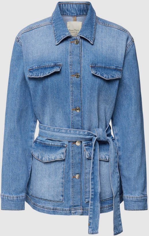 Part Two Jeansjack met kentkraag model 'Sanne'