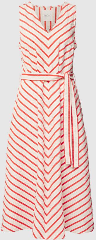 Part Two Midi-jurk met streepmotief model 'Stripe'