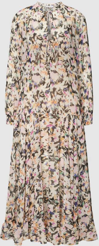 PATRIZIA PEPE Maxi-jurk met bloemenmotief model 'ABITO VOLUME'