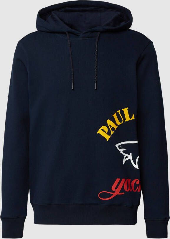 PAUL & SHARK Biologische hoodie Blauw Heren
