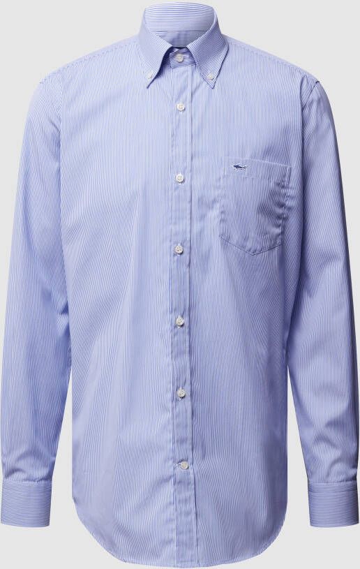 PAUL & SHARK Klassiek Gestreept Formeel Overhemd Blauw Heren