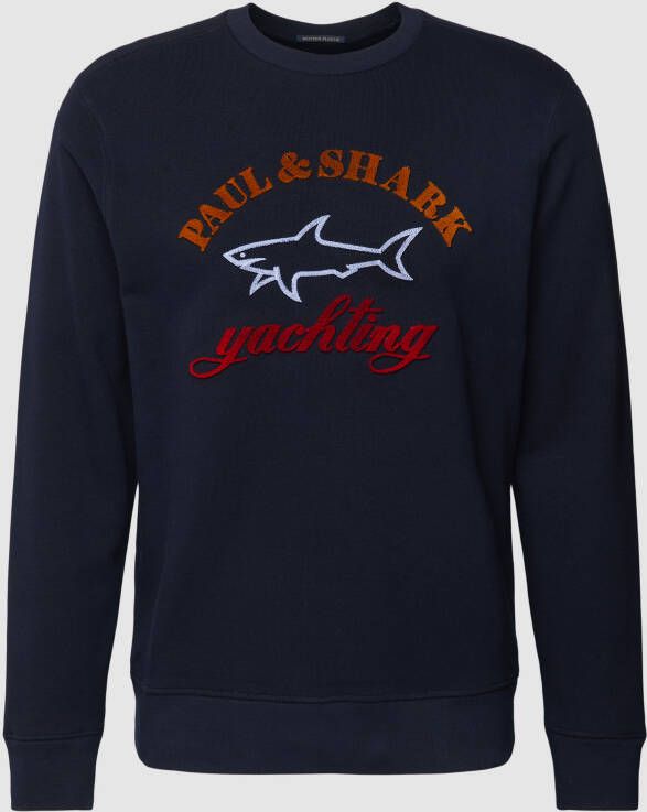PAUL & SHARK Sweatshirt met labeldetail
