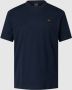 PAUL & SHARK Geribbelde kraag katoenen ronde hals T-shirt Blue Heren - Thumbnail 1