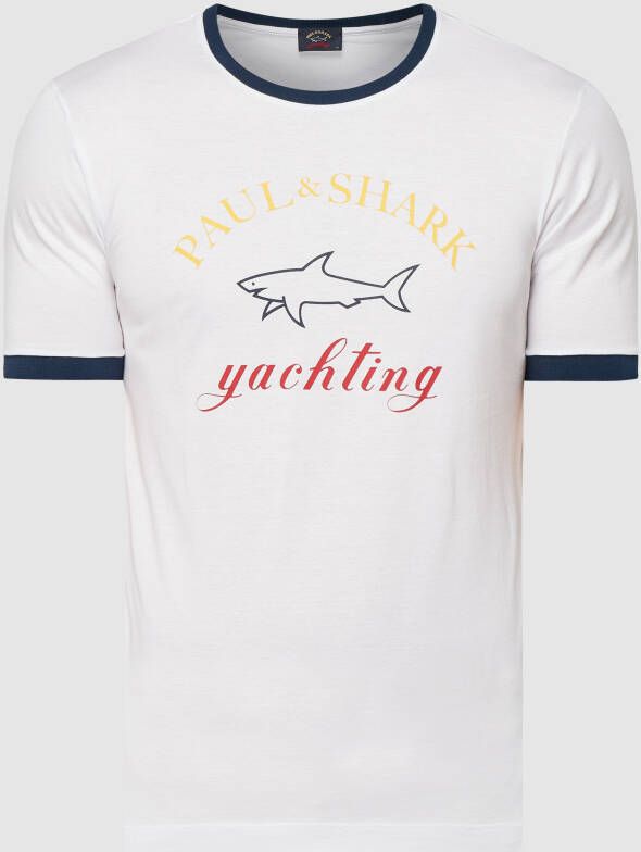 PAUL & SHARK Biologisch katoenen T-shirt voor heren Wit Heren