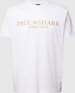 PAUL & SHARK T-shirt met logostitching