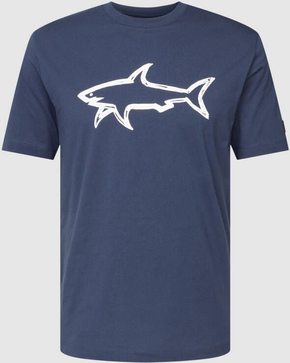 PAUL & SHARK T-shirt met motiefprint