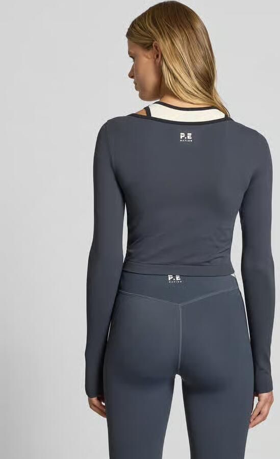 P.E Nation Kort shirt met lange mouwen in dubbele-laagjeslook model 'SUTTON'