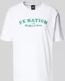 P.E Nation T-shirt met logoprint en ronde hals