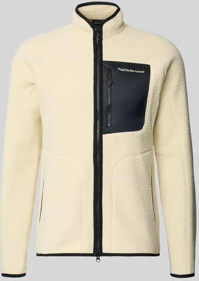Peak Performance Slim fit fleecejack met opstaande kraag model 'NatureRush'