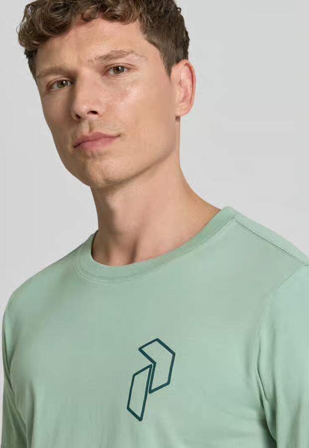 Peak Performance T-shirt met labelprint en ronde hals