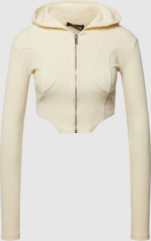 Pegador Kort sweatjack in fijnriblook