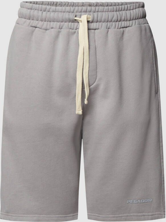 Pegador Logo Heavy Sweat Shorts Vintage Sportshorts Kleding washed dusk grey gum maat: L beschikbare maaten:L