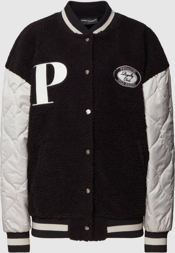 Pegador Oversized collegejack met logostitching model 'DRAPER'