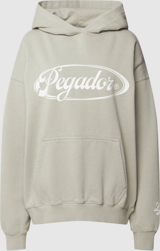 Pegador Oversized hoodie met labelprint model 'Omar'