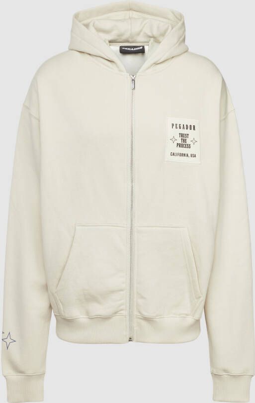 Pegador Oversized sweatjack met labeldetail model 'Salal'
