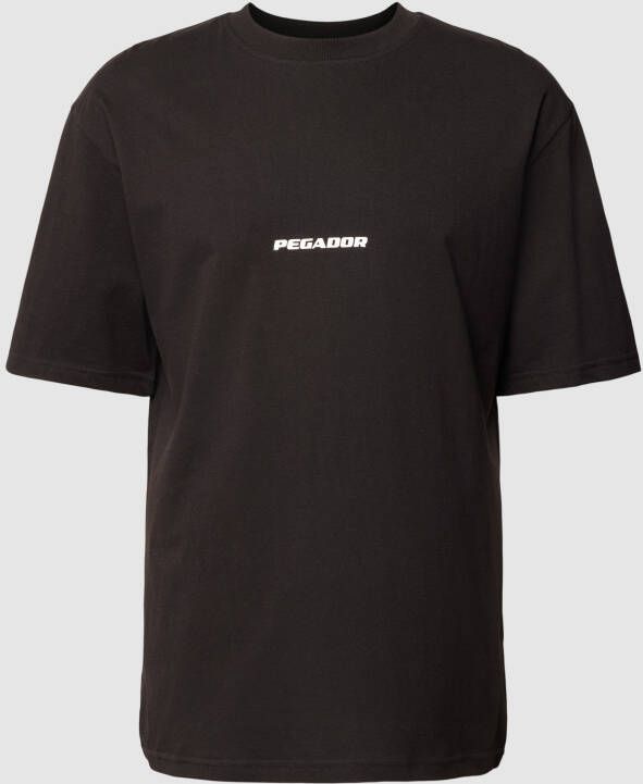 Pegador Colne Logo Oversized Tee T-shirts Kleding black maat: XXL beschikbare maaten:S M L XL XXL
