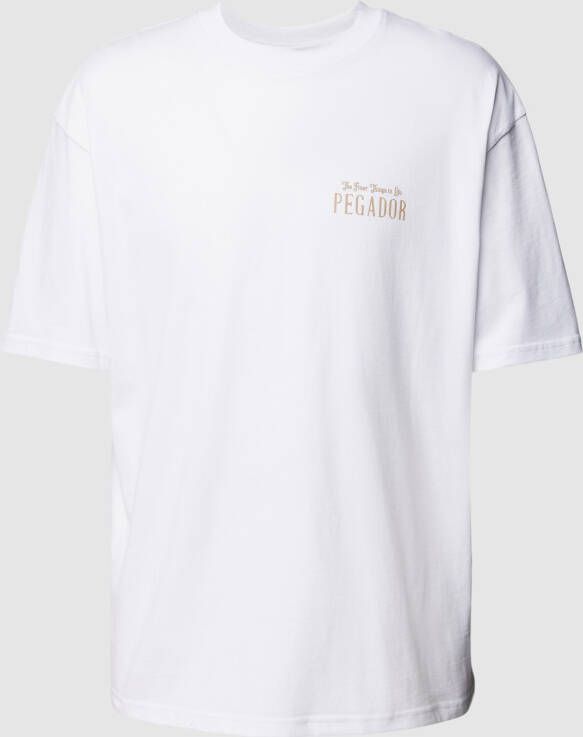 Pegador Leander Oversized Tee T-shirts Kleding white maat: XL beschikbare maaten:M L XL