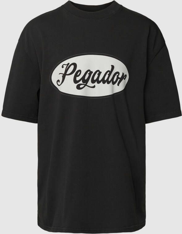 Pegador West Oversized Tee Vintage T-shirts Kleding washed black ink maat: S beschikbare maaten:S M L