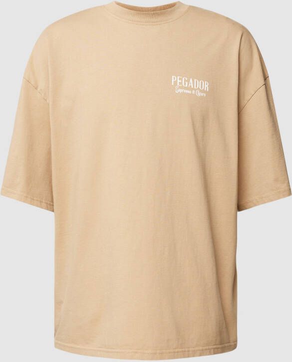 Pegador Oversized T-shirt van katoen met labeldetail