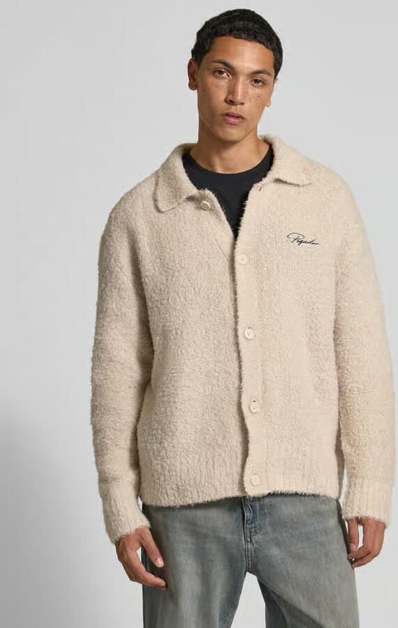 Pegador Gebreid jack met platte kraag en labelstitching - Foto 2