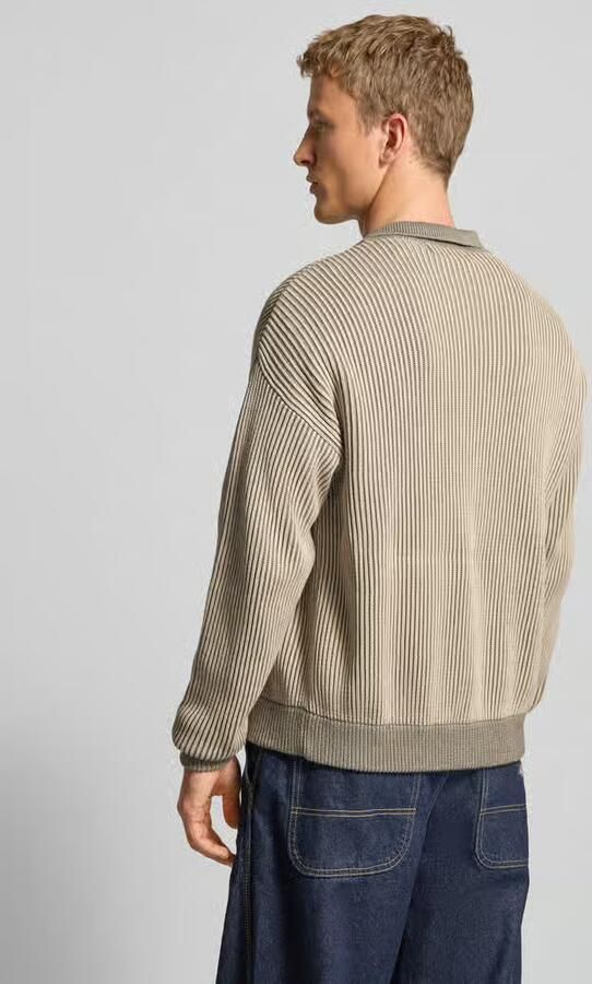 PEGADOR Gebreid jack met platte kraag en labelstitching - Foto 3