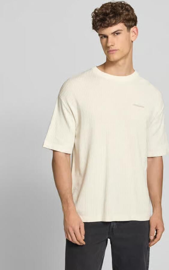 PEGADOR Gebreid shirt met structuurpatroon en labelstitching - Foto 4