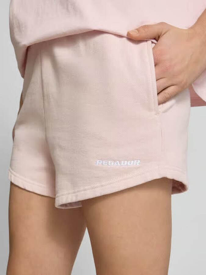 PEGADOR High waist shorts met logo-stitching model 'WILUNA'