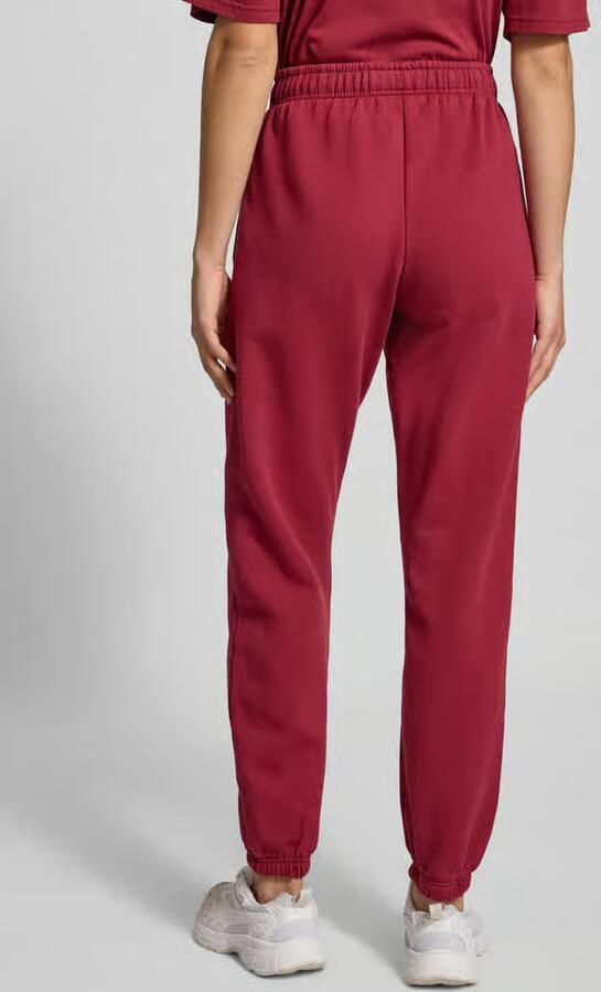PEGADOR High waist sweatbroek met labelstitching model 'VILLA'