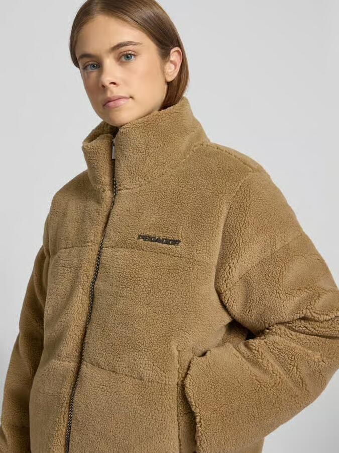 PEGADOR Jas van teddybont met gewatteerde naden model 'GEORGIA'