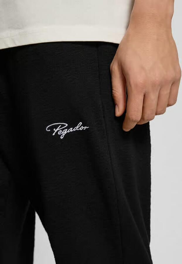 PEGADOR Loose fit sweatbroek met logo-stitching model 'Signar'