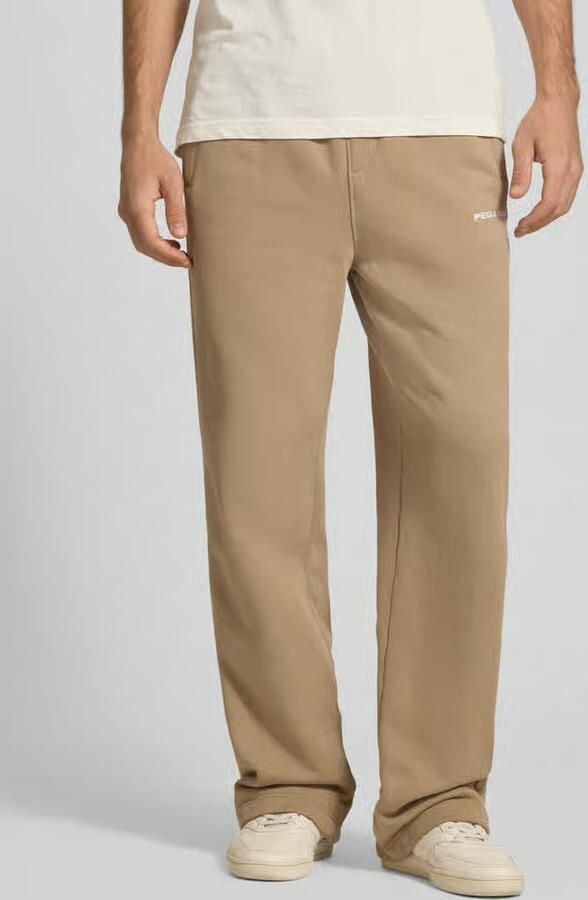 PEGADOR Loose fit sweatpants van katoenmix met labeldetail - Foto 2