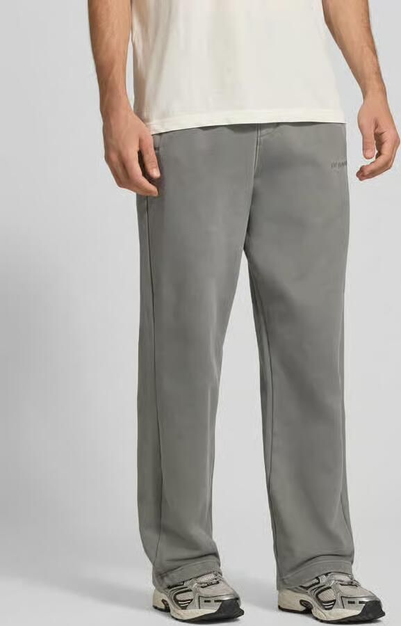 PEGADOR Loose fit sweatpants van katoenmix met labeldetail - Foto 2