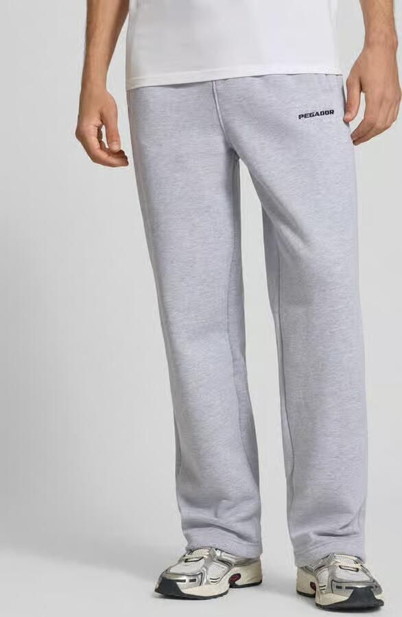 PEGADOR Loose fit sweatpants van katoenmix met labeldetail - Foto 2