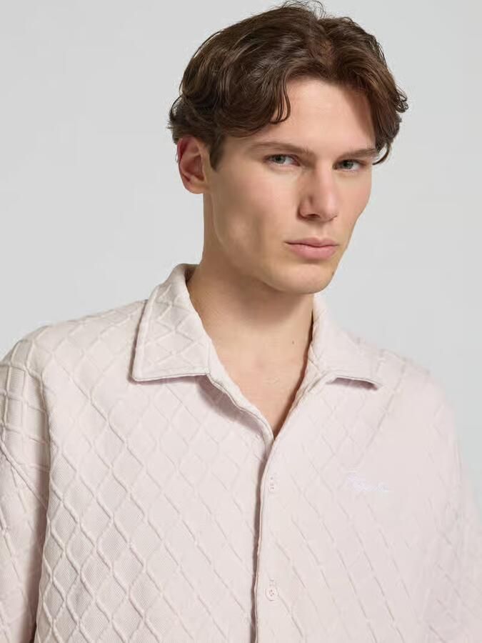 PEGADOR modern fit vrijetijdsoverhemd met gestikt logo model 'Jovren' - Foto 2