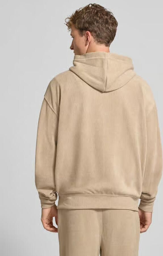 PEGADOR oversized fit sweatjack met labeldetail model 'Mezzano' - Foto 2