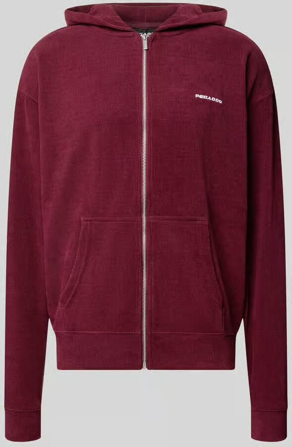 PEGADOR oversized fit sweatjack met labeldetail model 'Mezzano'