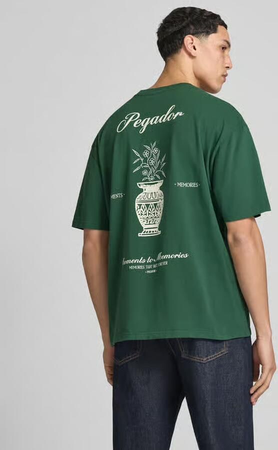 PEGADOR oversized fit t-shirt met labelstitching model 'BRACY' - Foto 9