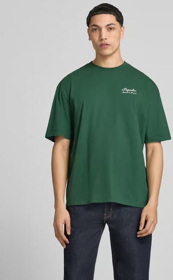 PEGADOR oversized fit t-shirt met labelstitching model 'BRACY' - Foto 7