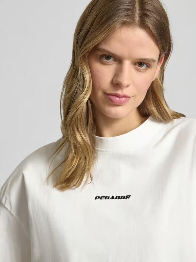 PEGADOR Oversized vrijetijdsoverhemd met labelstitching model 'Soglio' - Foto 6