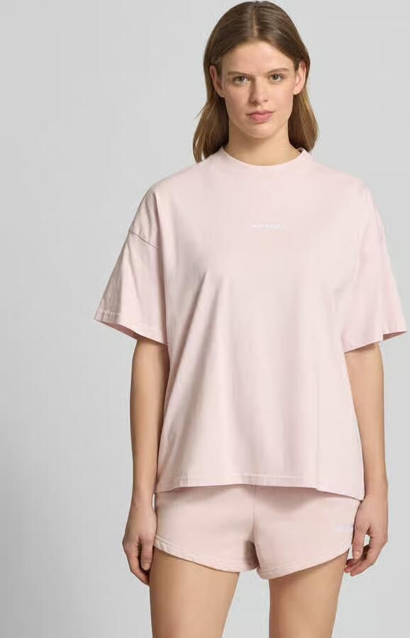 PEGADOR oversized fit t-shirt met labelstitching model 'BRACY' - Foto 4