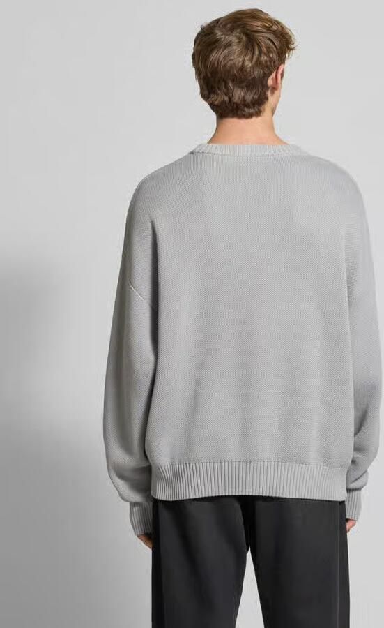 PEGADOR Oversized gebreide pullover met labelstitching