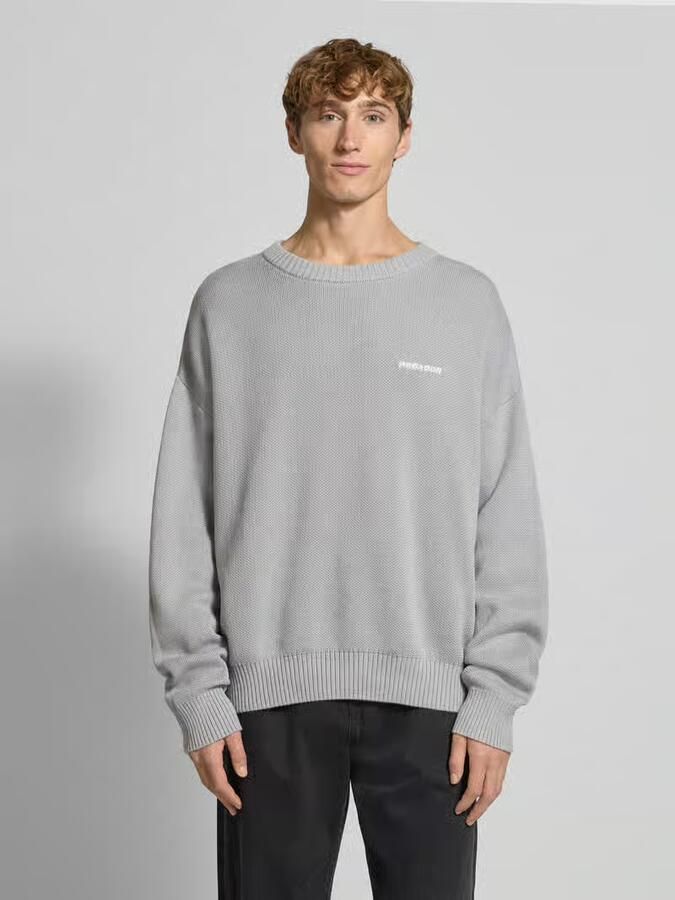 PEGADOR Oversized gebreide pullover met labelstitching - Foto 2